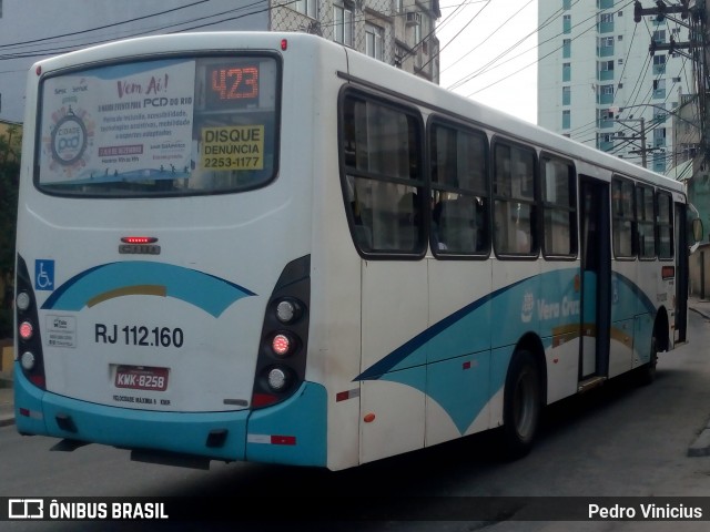 Auto Viação Vera Cruz - Belford Roxo RJ 112.160 na cidade de Belford Roxo, Rio de Janeiro, Brasil, por Pedro Vinicius. ID da foto: 6830874.