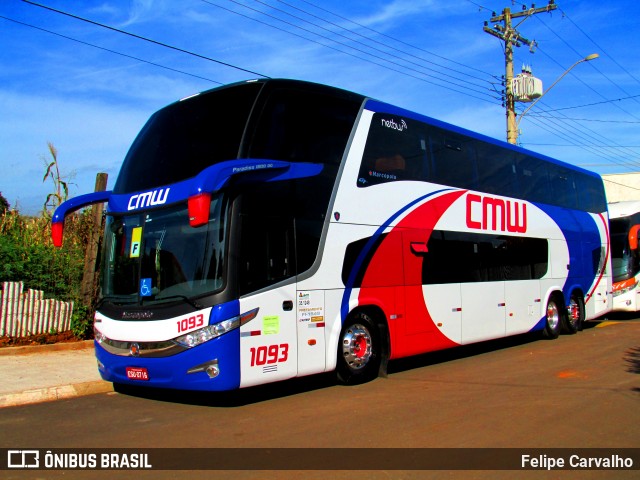 CMW Transportes 1093 na cidade de Tambaú, São Paulo, Brasil, por Felipe Carvalho. ID da foto: 6832578.