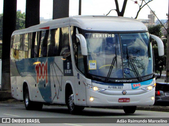 Auto Viação 1001 RJ 108.527 na cidade de Belo Horizonte, Minas Gerais, Brasil, por Adão Raimundo Marcelino. ID da foto: 6832005.