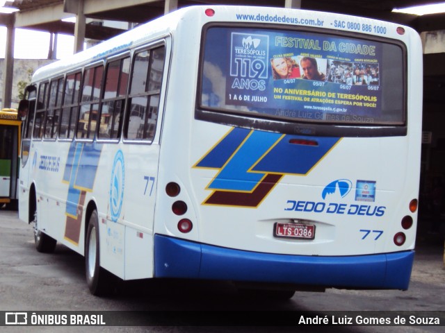 Viação Dedo de Deus 77 na cidade de Teresópolis, Rio de Janeiro, Brasil, por André Luiz Gomes de Souza. ID da foto: 6833726.