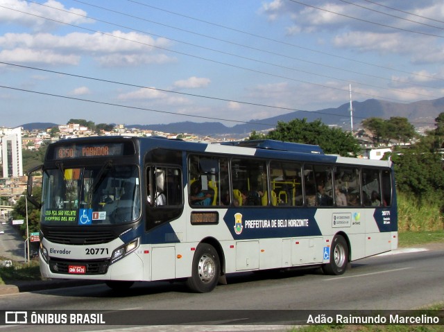 SM Transportes 20771 na cidade de Belo Horizonte, Minas Gerais, Brasil, por Adão Raimundo Marcelino. Número da foto: #6834389.