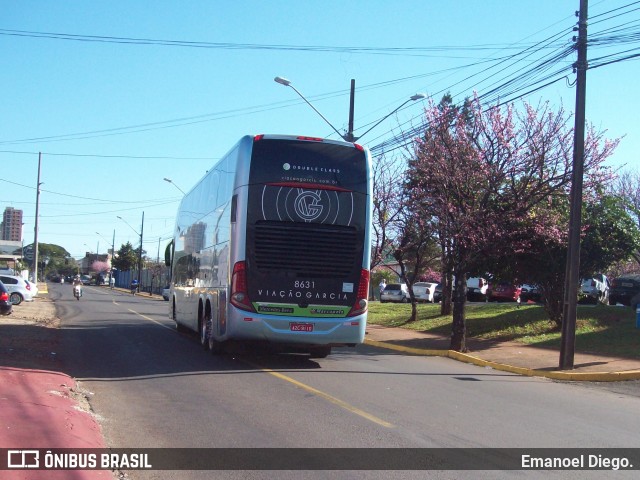 Viação Garcia 8631 na cidade de Apucarana, Paraná, Brasil, por Emanoel Diego.. Número da foto: #6832790.
