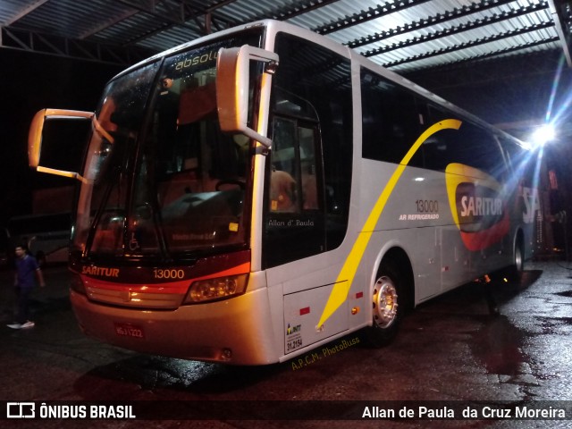 Saritur - Santa Rita Transporte Urbano e Rodoviário 13000 na cidade de Belo Horizonte, Minas Gerais, Brasil, por Allan de Paula  da Cruz Moreira. Número da foto: #6834340.