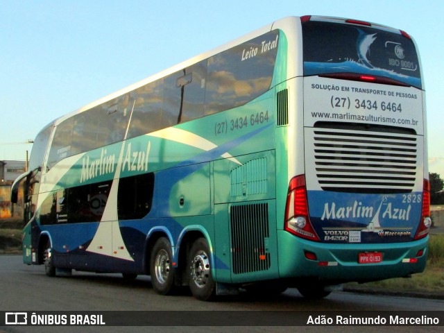 Marlim Azul Turismo 2828 na cidade de Belo Horizonte, Minas Gerais, Brasil, por Adão Raimundo Marcelino. ID da foto: 6834241.