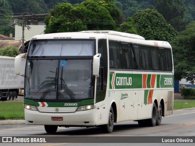 Empresa Gontijo de Transportes 20190 na cidade de Laranjal, Minas Gerais, Brasil, por Lucas Oliveira. Número da foto: #6833326.