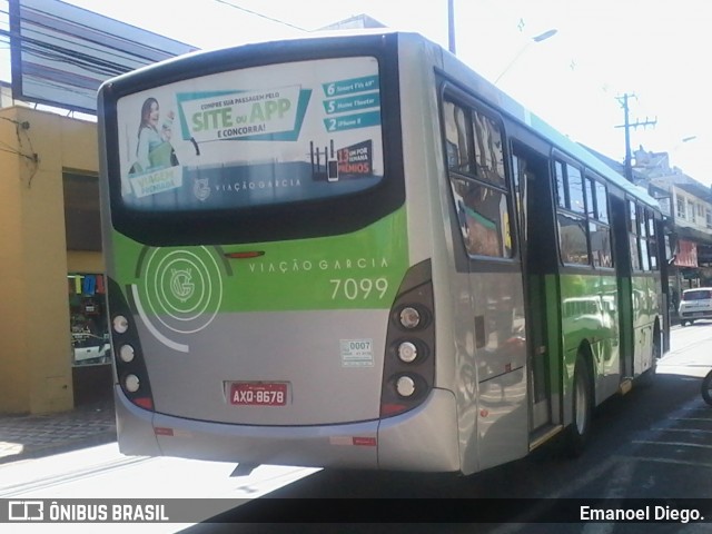 Viação Garcia 7099 na cidade de Apucarana, Paraná, Brasil, por Emanoel Diego.. Número da foto: #6837880.