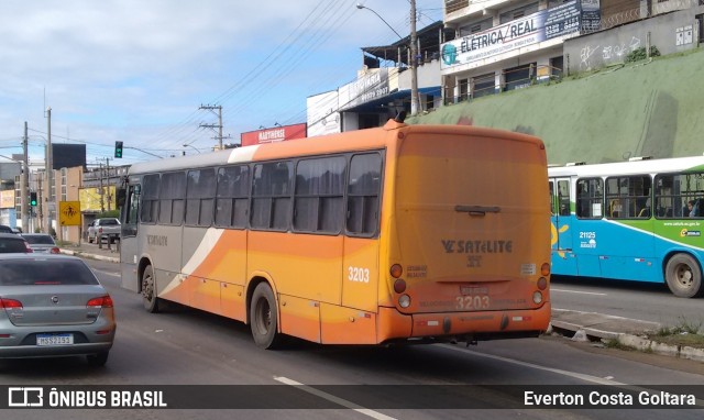 Viação Satélite 3203 na cidade de Cariacica, Espírito Santo, Brasil, por Everton Costa Goltara. Número da foto: #6837598.