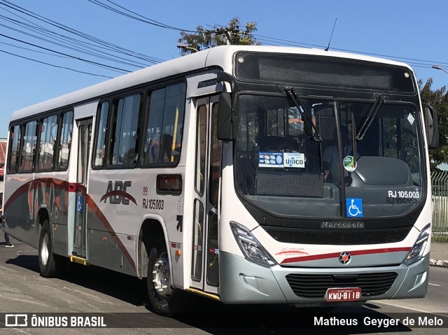 Auto Viação ABC RJ 105.003 na cidade de Niterói, Rio de Janeiro, Brasil, por Matheus  Geyger de Melo. ID da foto: 6837750.