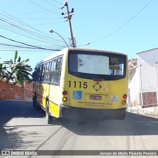 Viação Sul Fluminense 1115 na cidade de Volta Redonda, Rio de Janeiro, Brasil, por Jerson de Mello Peixoto Pereira. Número da foto: #6835352.