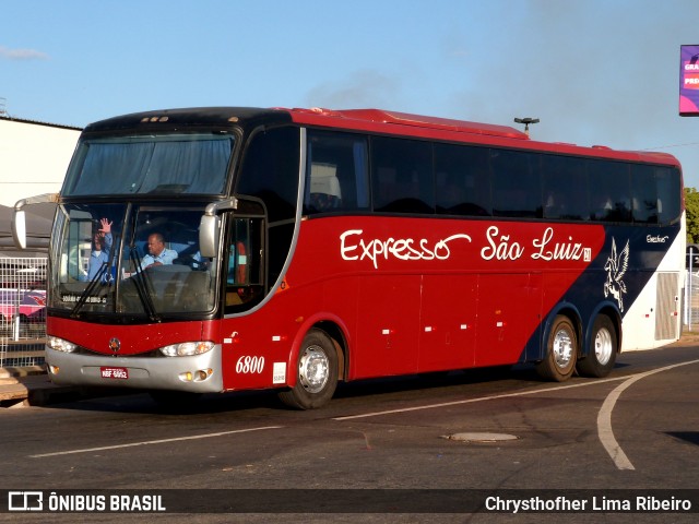 Expresso São Luiz 6800 na cidade de Goiânia, Goiás, Brasil, por Chrysthofher Lima Ribeiro. Número da foto: #6837986.