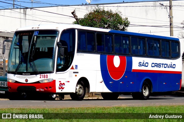Viação São Cristóvão 2180 na cidade de Lavras, Minas Gerais, Brasil, por Andrey Gustavo. Número da foto: #6835723.