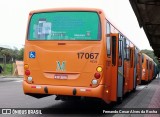 Expresso Azul 17067 na cidade de Curitiba, Paraná, Brasil, por Fernando Cesar Alves da Rocha. Número da foto: #:id.