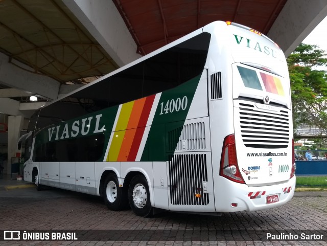 Viasul - Auto Viação Venâncio Aires 14000 na cidade de Joinville, Santa Catarina, Brasil, por Paulinho Sartor. Número da foto: #6840365.