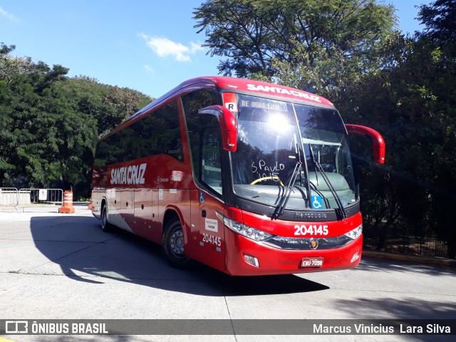 Viação Santa Cruz 204145 na cidade de São Paulo, São Paulo, Brasil, por Marcus Vinicius Lara Silva. ID da foto: 6839029.