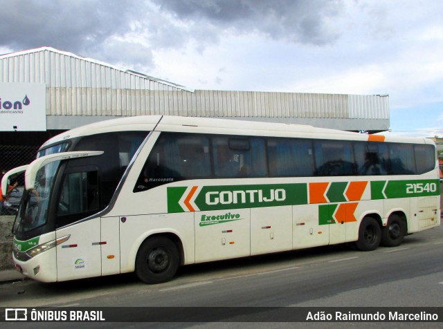 Empresa Gontijo de Transportes 21540 na cidade de Belo Horizonte, Minas Gerais, Brasil, por Adão Raimundo Marcelino. ID da foto: 6840555.