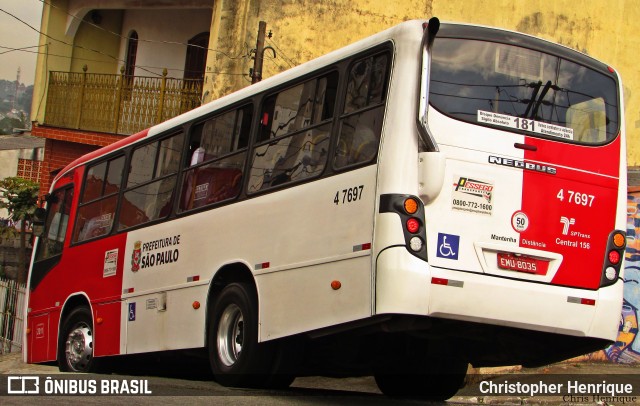 Pêssego Transportes 4 7697 na cidade de São Paulo, São Paulo, Brasil, por Christopher Henrique. ID da foto: 6840947.
