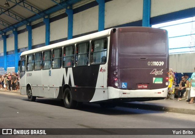 Açaí Transportes Coletivos 0211039 na cidade de Manaus, Amazonas, Brasil, por Yuri Brito. Número da foto: #6838573.