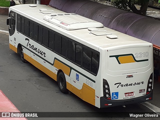 Transur - Transporte Rodoviário Mansur 2310 na cidade de Juiz de Fora, Minas Gerais, Brasil, por Wagner Oliveira. Número da foto: #6838938.