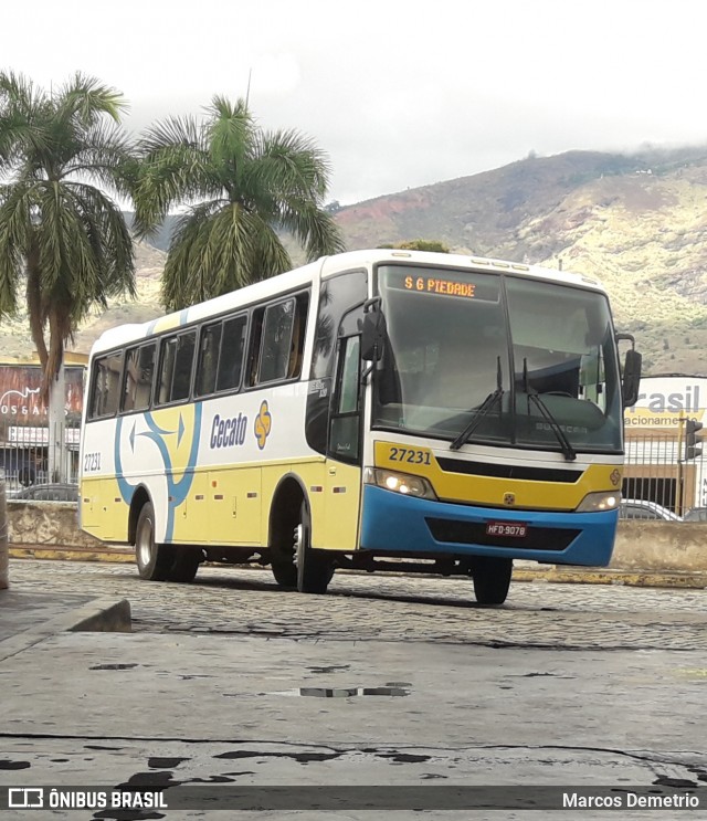 Viação Cecato 27231 na cidade de Governador Valadares, Minas Gerais, Brasil, por Marcos Demetrio. ID da foto: 6838788.