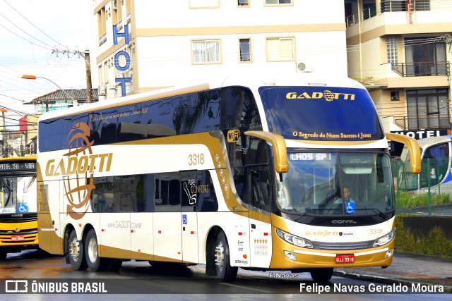 Auto Viação Gadotti 3318 na cidade de Balneário Camboriú, Santa Catarina, Brasil, por Felipe Navas Geraldo Moura . ID da foto: 6843053.