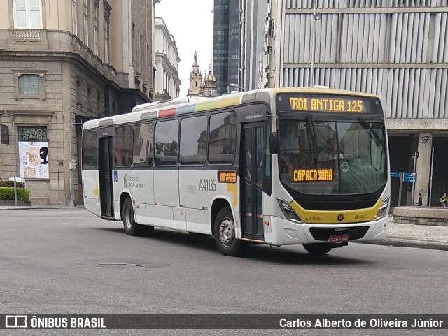 Real Auto Ônibus A41135 na cidade de Rio de Janeiro, Rio de Janeiro, Brasil, por Carlos Alberto de Oliveira Júnior. ID da foto: 6842389.