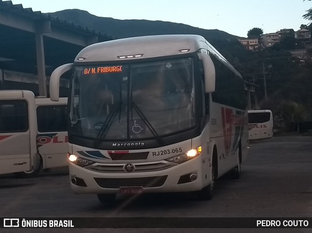 Viação Teresópolis RJ 203.065 na cidade de Teresópolis, Rio de Janeiro, Brasil, por PEDRO COUTO. ID da foto: 6841476.