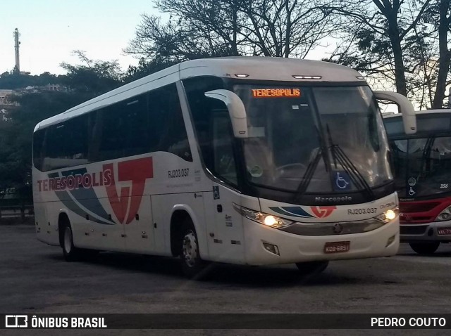 Viação Teresópolis RJ 203.037 na cidade de Teresópolis, Rio de Janeiro, Brasil, por PEDRO COUTO. Número da foto: #6843326.