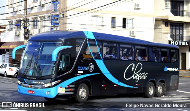 Empresa de Ônibus Nossa Senhora da Penha 53012 na cidade de Balneário Camboriú, Santa Catarina, Brasil, por Felipe Navas Geraldo Moura . Número da foto: #6842815.