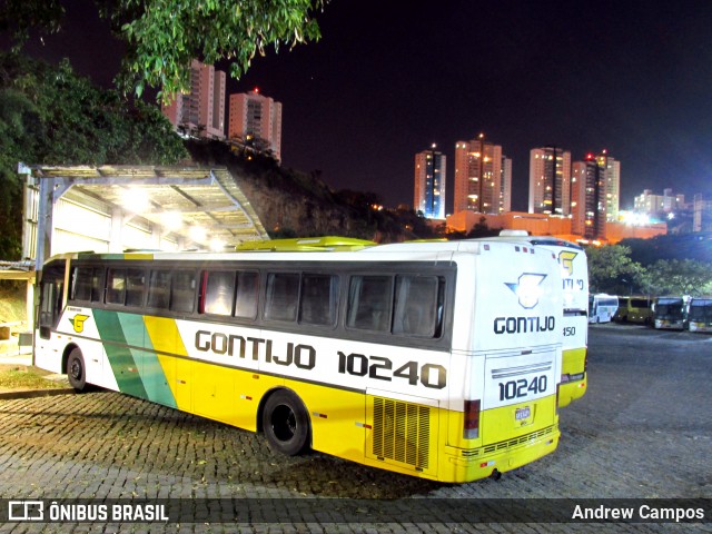 Empresa Gontijo de Transportes 10240 na cidade de Belo Horizonte, Minas Gerais, Brasil, por Andrew Campos. ID da foto: 6842352.