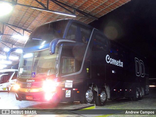 Viação Cometa 14303 na cidade de Camanducaia, Minas Gerais, Brasil, por Andrew Campos. ID da foto: 6842349.