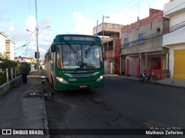 OT Trans - Ótima Salvador Transportes 21055 na cidade de Salvador, Bahia, Brasil, por Matheus Zeferino. ID da foto: 6845236.