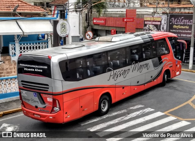 Empresa de Ônibus Pássaro Marron 5406 na cidade de Aparecida, São Paulo, Brasil, por Vicente de Paulo Alves. Número da foto: #6843829.