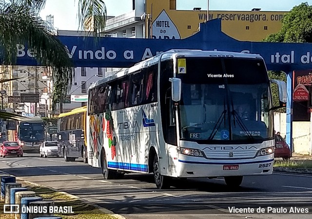 Viação Atibaia São Paulo 2527 na cidade de Aparecida, São Paulo, Brasil, por Vicente de Paulo Alves. ID da foto: 6843824.