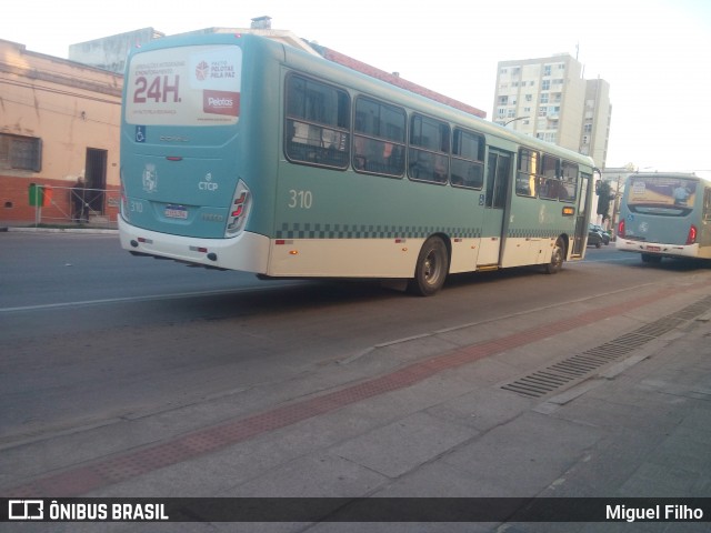 Empresa de Transportes Santa Silvana 310 na cidade de Pelotas, Rio Grande do Sul, Brasil, por Miguel Filho. Número da foto: #6843960.