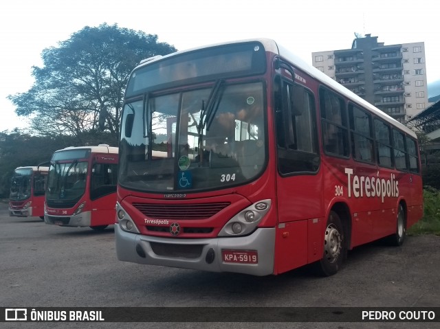 Viação Dedo de Deus 304 na cidade de Teresópolis, Rio de Janeiro, Brasil, por PEDRO COUTO. ID da foto: 6843811.