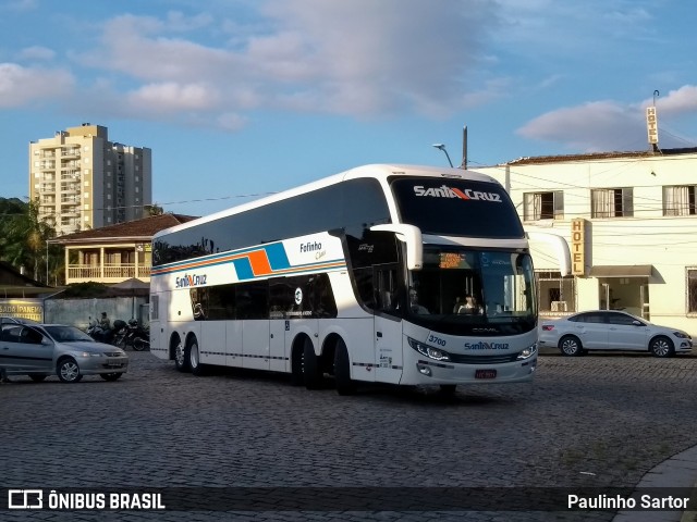 VUSC - Viação União Santa Cruz 3700 na cidade de Joinville, Santa Catarina, Brasil, por Paulinho Sartor. ID da foto: 6844988.