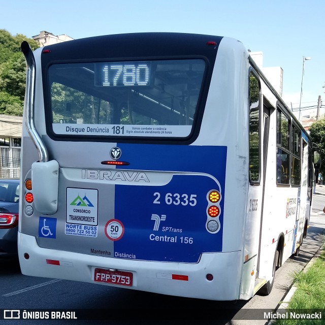 Transcooper > Norte Buss 2 6335 na cidade de São Paulo, São Paulo, Brasil, por Michel Nowacki. Número da foto: #6781126.