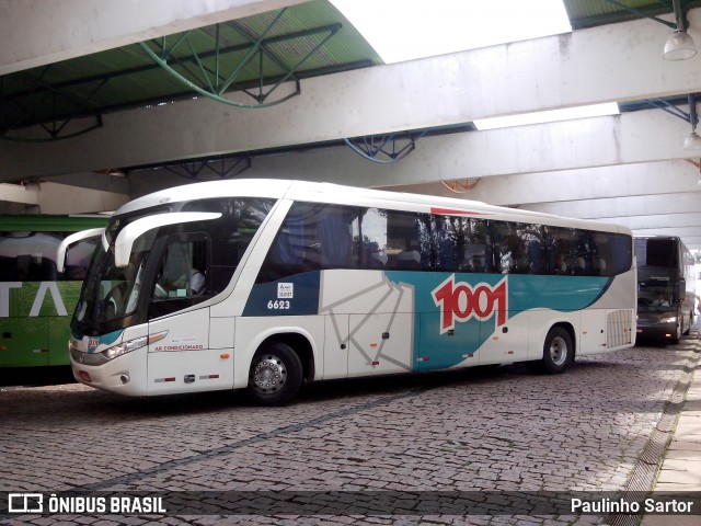 Auto Viação 1001 6623 na cidade de Joinville, Santa Catarina, Brasil, por Paulinho Sartor. ID da foto: 6778947.