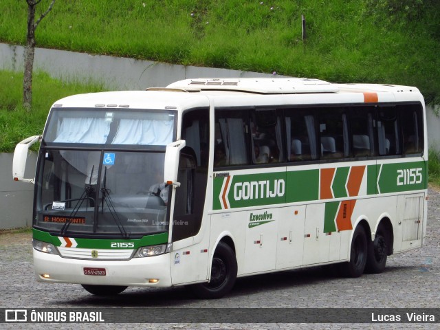 Empresa Gontijo de Transportes 21155 na cidade de Ouro Preto, Minas Gerais, Brasil, por Lucas Vieira. ID da foto: 6779993.