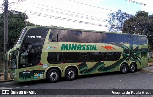 MinasSul - Minastur - Viação Minas Tour 4600 na cidade de Belo Horizonte, Minas Gerais, Brasil, por Vicente de Paulo Alves. ID da foto: 6779492.