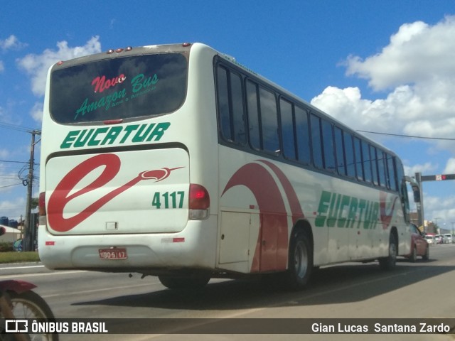 Eucatur - Empresa União Cascavel de Transportes e Turismo 4117 na cidade de Ji-Paraná, Rondônia, Brasil, por Gian Lucas  Santana Zardo. ID da foto: 6779096.