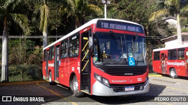 Viação Dedo de Deus 322 na cidade de Teresópolis, Rio de Janeiro, Brasil, por PEDRO COUTO. ID da foto: 6779885.