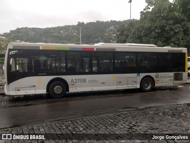 Transportes Vila Isabel A27518 na cidade de Rio de Janeiro, Rio de Janeiro, Brasil, por Jorge Gonçalves. Número da foto: #6780666.