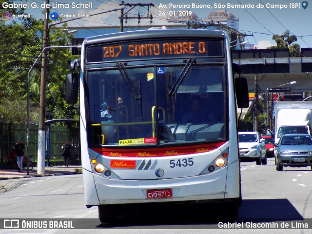 Metra - Sistema Metropolitano de Transporte 5435 na cidade de São Bernardo do Campo, São Paulo, Brasil, por Gabriel Giacomin de Lima. Número da foto: #6848256.
