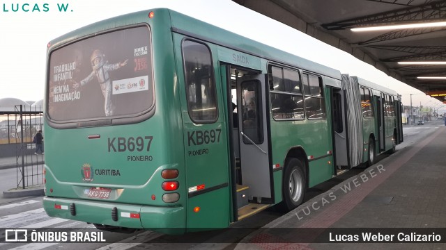 Viação Tamandaré KB697 na cidade de Curitiba, Paraná, Brasil, por Lucas Weber Calizario. ID da foto: 6849227.