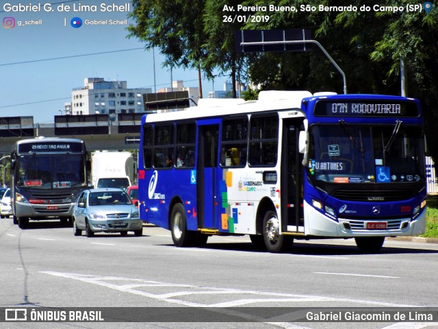 SBC Trans 2717 na cidade de São Bernardo do Campo, São Paulo, Brasil, por Gabriel Giacomin de Lima. ID da foto: 6848291.