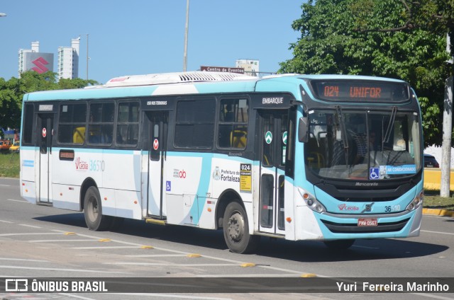 Viação Santa Cecília 36510 na cidade de Fortaleza, Ceará, Brasil, por Yuri Ferreira Marinho. ID da foto: 6847907.