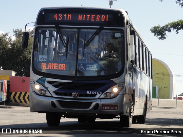 Auto Ônibus Fagundes RJ 101.178 na cidade de Niterói, Rio de Janeiro, Brasil, por Bruno Pereira Pires. ID da foto: 6847096.