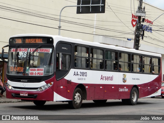 Transportadora Arsenal AA-31813 na cidade de Belém, Pará, Brasil, por João Victor. ID da foto: 6847910.