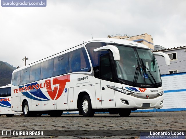 Viação Teresópolis RJ 203.030 na cidade de Teresópolis, Rio de Janeiro, Brasil, por Leonardo Lopes. Número da foto: #6782992.